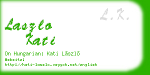 laszlo kati business card