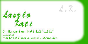 laszlo kati business card